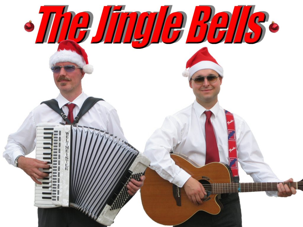 The Jingle Bells aus Halle (Saale) im Weihnachtsmannkostüm