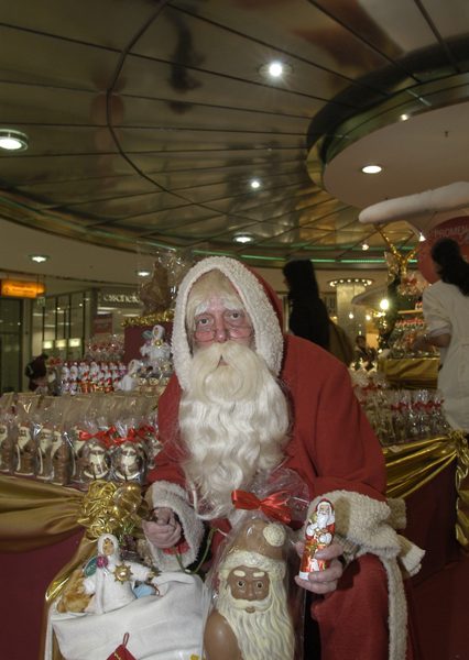 Weihnachtsmann im Kaufhaus für Kinder