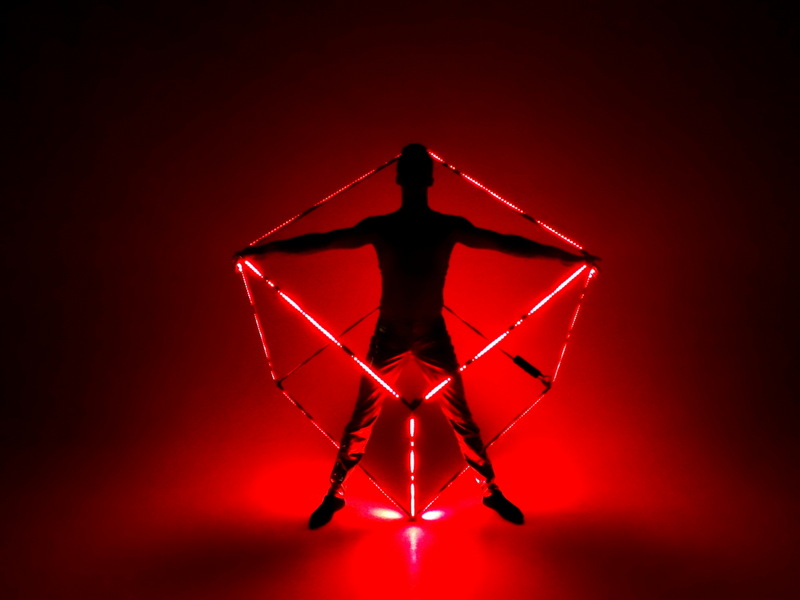 LED Show mit Akrobatik